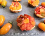 Une image de l'étape 4 de Tarte aux tomates cerises et aux petits suisses sans cuisson.