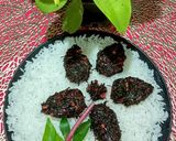 A picture of step 4 of Lal Saag Bhaja.