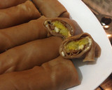 Foto langkah ke 5 dari resep Dadar gulung pisang coklat keju.