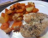 Foto del paso 3 de la receta: Pechuga al horno con papas y calabaza (anco)