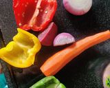 A picture of step 2 of Vegetable pancakes.
