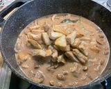 Une image de l'étape 19 de Sauté de veau aux champignons bruns.