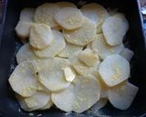 Foto del paso 2 de la receta: Pescado con milhojas de papas en microondas 
