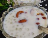A picture of step 4 of Sabudana kheer.