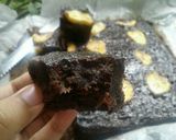 Foto langkah ke 10 dari resep BANANA BROWNIES no mixer (Bisa panggang/kukus).