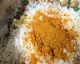 A picture of step 5 of Vegetable pulao.