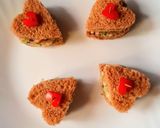 A picture of step 6 of Healthy & Nutritious Brown Bread Sandwich Hearts.