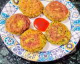 A picture of step 4 of Kalmi Saag(Water Spinach) Cutlets.