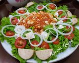 Hình bước làm 5 của món Xà lách trộn chay