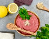 Une image de l'étape 3 de Houmous de betterave rouge.