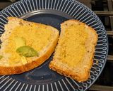A picture of step 2 of Nooch toast - breakfast.