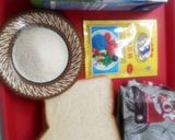 Foto langkah ke 1 dari resep Pudding Brownies(pudding roti tawar).