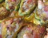 Foto del passaggio 3 della ricetta Barchette di Fiori di Zucca alle mandorle e pancetta