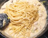 Foto del paso 4 de la receta Tallarines con champiñones a la crema