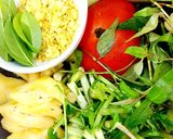 Hình bước làm 1 của món Bún riêu hải sản