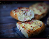 Foto del paso 1 de la receta: Quiche de puerros, bacon y queso en bocata