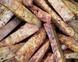 A picture of step 2 of NDUMA (ARROW ROOT) BAKED FRIES😋😋🍟.