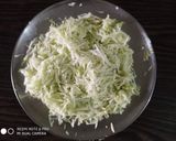 A picture of step 1 of Lauki Wheat flour Muthiya.