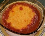 A picture of step 2 of Chili Cheese Bean Dip.