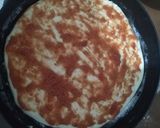 A picture of step 5 of Chicken Tikka pizza.