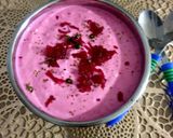 A picture of step 2 of Beetroot Raita.