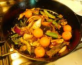 A picture of step 5 of Maharashtrian Masala (masale) Bath.