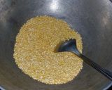 A picture of step 1 of Moong dal payasam/pasi parappu payasam.