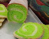 Foto langkah ke 10 dari resep Roti tawar pandan swirl.