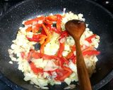Foto del paso 8 de la receta Pastel salado de arroz integral y queso con salsa casera