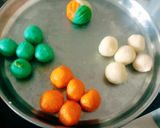 A picture of step 4 of Super healthy tasty tri color designer ladoo.