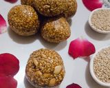 A picture of step 5 of Sesame Peanuts ladoo.