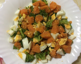 Foto del paso 5 de la receta: Batata, huevo y brócoli hervidos