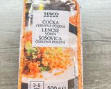 Bőrös sertéscomb, vöröslencse pürével, sajt ropogóssal recept fázis 1 fotója