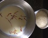 A picture of step 1 of Kesar Rice Pudding (Phirni).