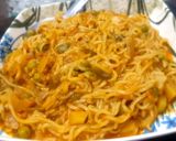 A picture of step 1 of Maggi sandwich.