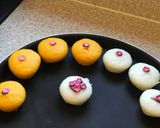 A picture of step 6 of # Rainbow 🌈 cakes# Rainbow contest# Day 4# 11/6/18Rice flour rainbow cakes.
