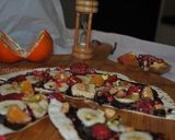 A picture of step 5 of Chocolate Pizza.