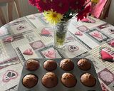 A picture of step 4 of Red currant muffins.