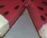Foto del paso 17 de la receta: Tarta fresca con forma de sandía 🍉🍉🍉