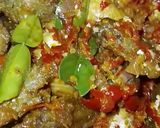 Foto langkah ke 9 dari resep Balado buntut selimut & tahu geprek.
