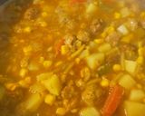 A picture of step 2 of Applesauce and Pork Meatballs Soup.