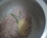 A picture of step 2 of Mutton Do pyaza.
