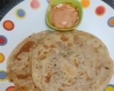 A picture of step 5 of Cheesy Pizza flavoured Paratha.