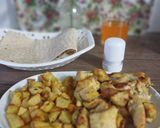 عکس مرحله 7 از دستور 🌼خوراک مرغ و سیب‌زمینی🌼
