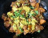 A picture of step 3 of Echoré Kasundi (Raw Jackfruit Cooked in a Dum style with Mustard Sauce - Bong style).