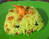A picture of step 4 of Carrot lemon rice.