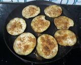 A picture of step 4 of Baigan masala fry.