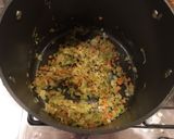 A picture of step 3 of Rough Chop Cabbage and White Bean Soup.