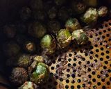 A picture of step 4 of Air Fryer Brussels Sprouts.