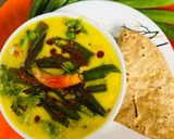 A picture of step 3 of Bhindi Curry.